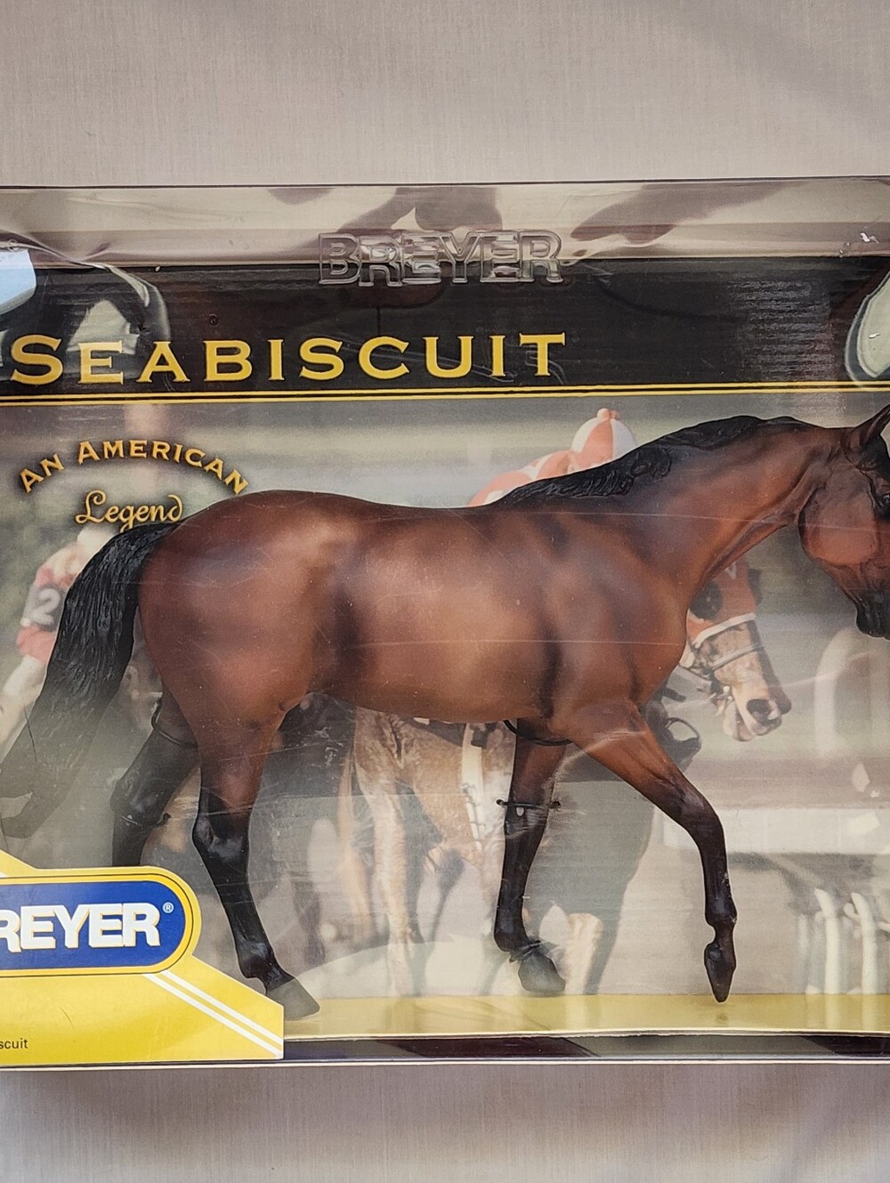 Breyer Bay Roan Seabiscuit Model Horse #1188 Race Horse Collectible 2003 Plastic